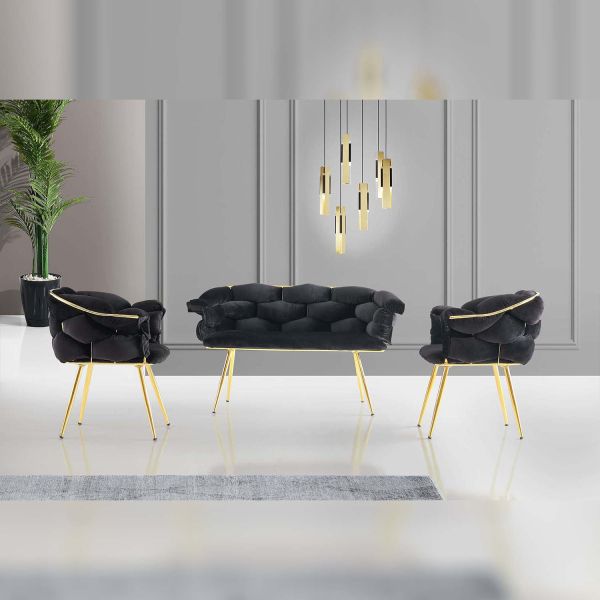 Ensemble canapé et fauteuils Balon - HANAH HOME