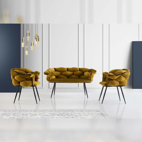Ensemble canapé et fauteuils Balon - HANAH HOME