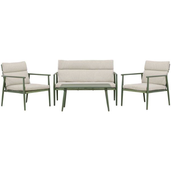 Ensemble canapé, fauteuils et table en acier Mazzaro - VENTURE HOME