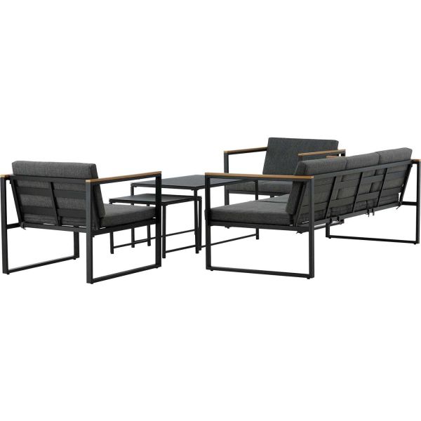 Ensemble canapé fauteuils et table basse de jardin Dakar - 863,20