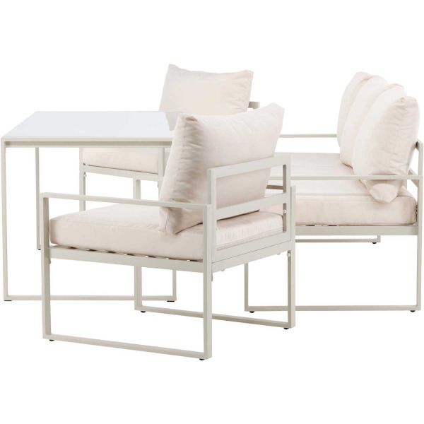 Ensemble canapé fauteuils et table de jardin Catania - 5