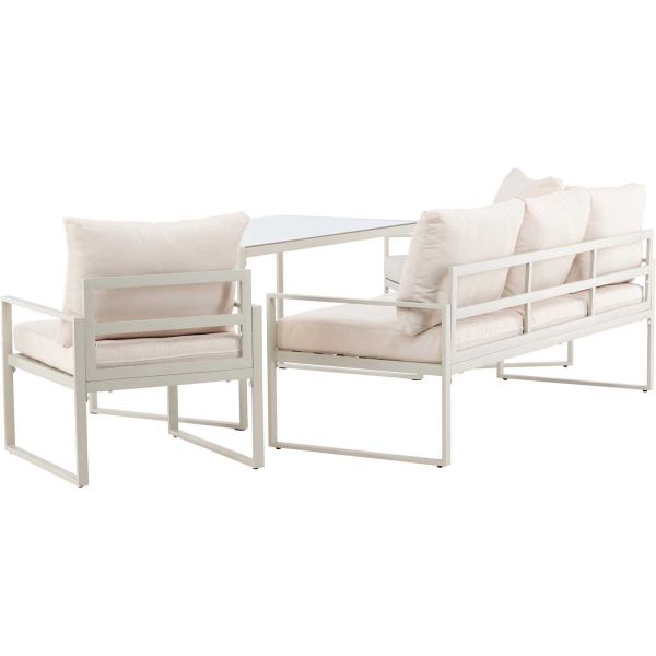 Ensemble canapé fauteuils et table de jardin Catania - 6