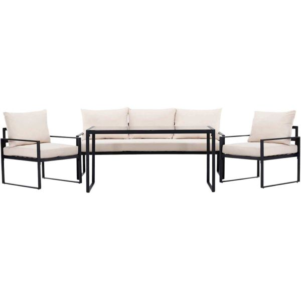Ensemble canapé fauteuils et table de jardin Catania - VENTURE HOME