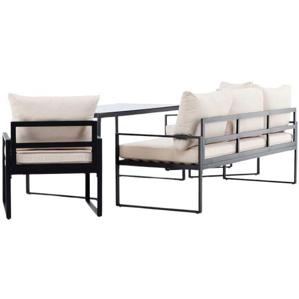Ensemble canapé fauteuils et table de jardin Catania - 919
