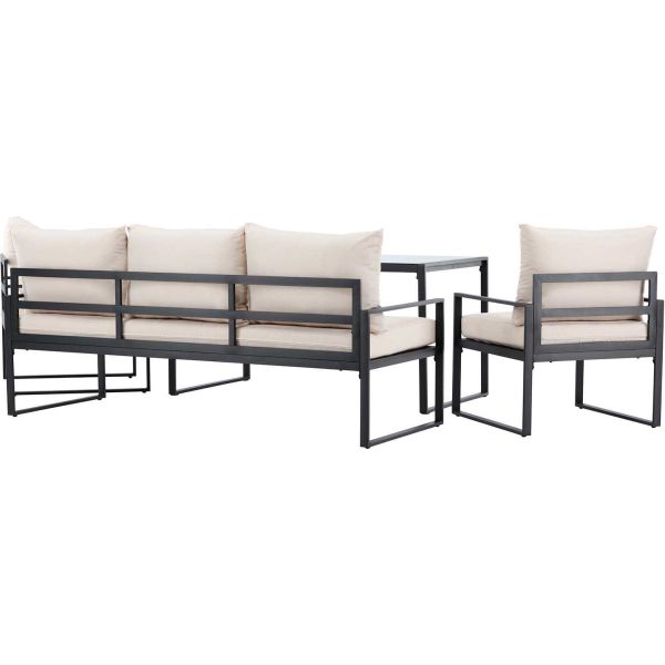 Ensemble canapé fauteuils et table de jardin Catania - 5