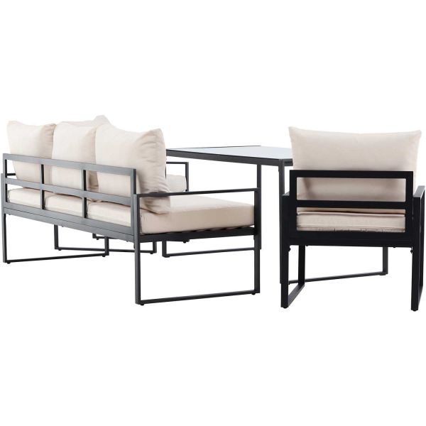 Ensemble canapé fauteuils et table de jardin Catania - 6