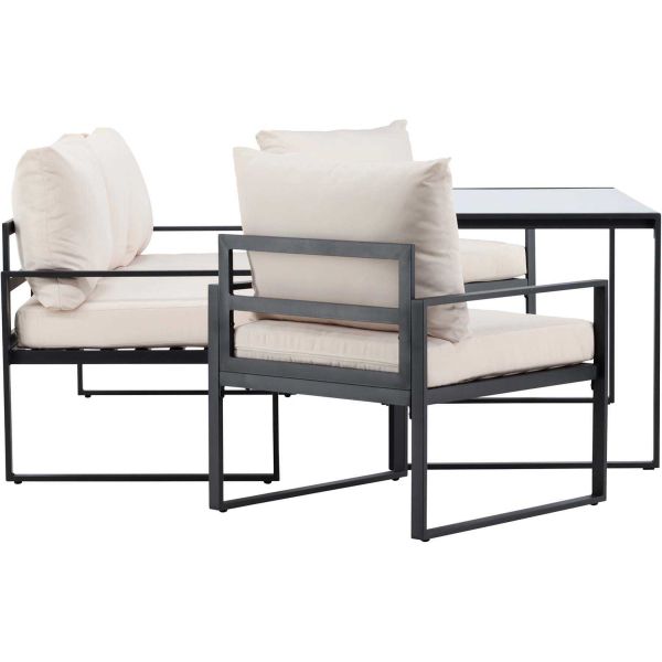 Ensemble canapé fauteuils et table de jardin Catania - 7
