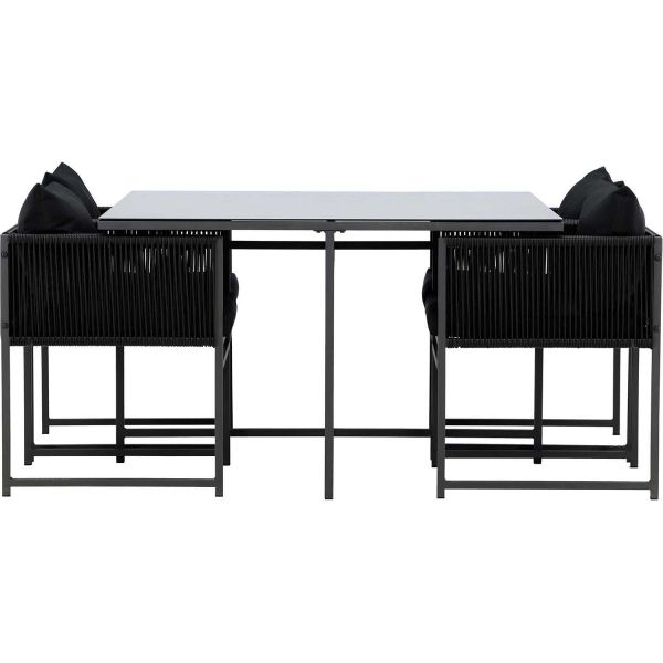 Ensemble 4 chaises et table de jardin Noto - VENTURE HOME