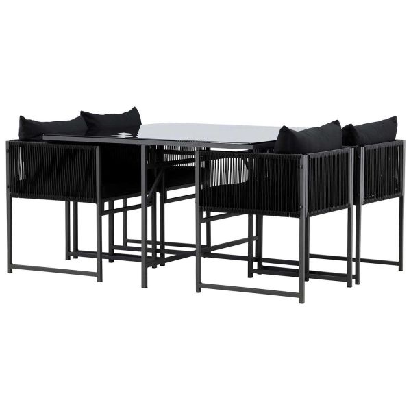Ensemble 4 chaises et table de jardin Noto - VEN-0992