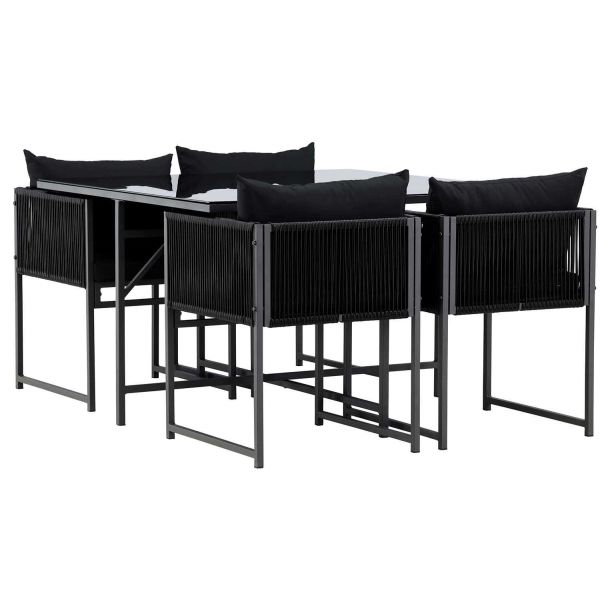 Ensemble 4 chaises et table de jardin Noto - 759