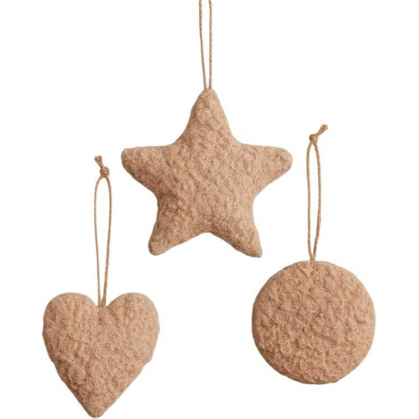 Ensemble de 3 décorations à suspendre Lu Set