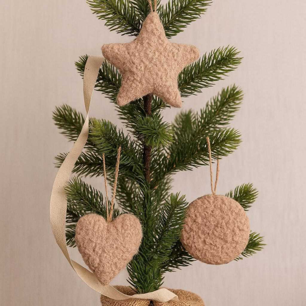Ensemble de 3 décorations à suspendre Lu Set - HANAH HOME