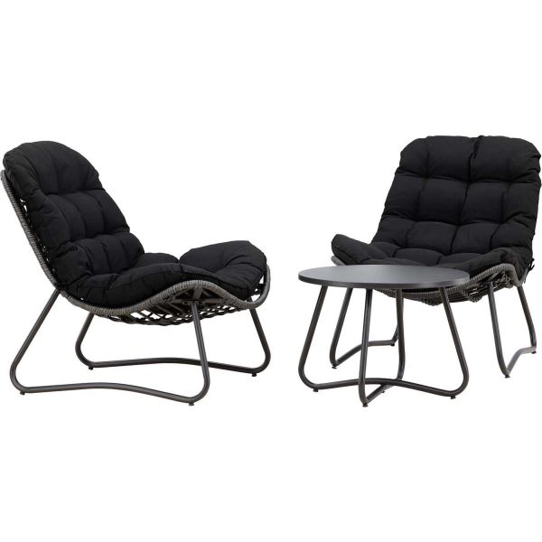 Ensemble détente 2 chaises et table basse Cala - VENTURE HOME