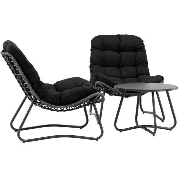 Ensemble détente 2 chaises et table basse Cala - VEN-1006