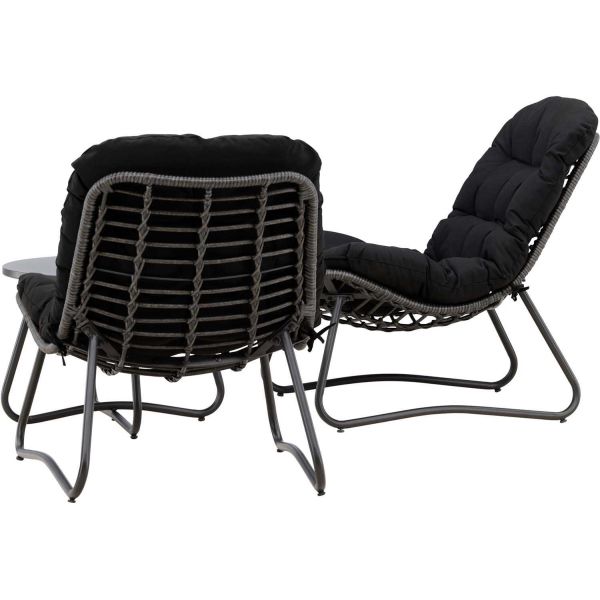 Ensemble détente 2 chaises et table basse Cala - 6