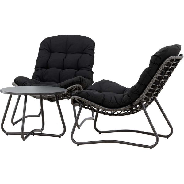 Ensemble détente 2 chaises et table basse Cala - 8