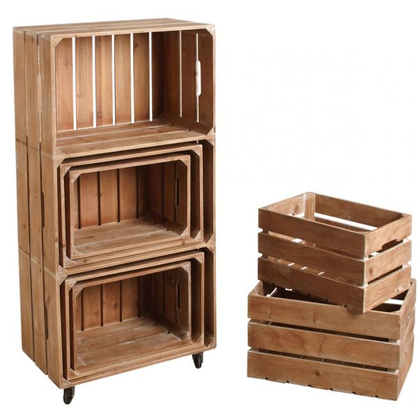 Ensemble étagère et caisses de rangement