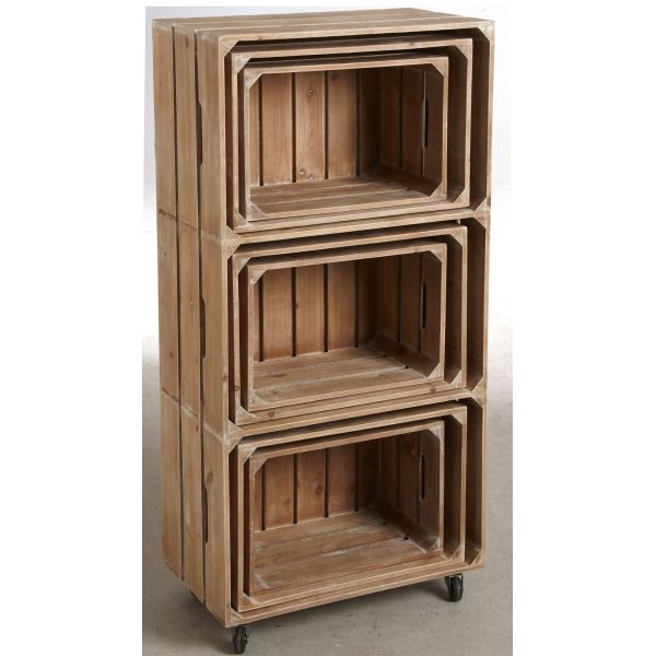 Ensemble étagère et caisses de rangement - AUBRY GASPARD
