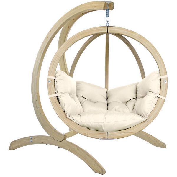 Ensemble fauteuil suspendu Globo chair avec support