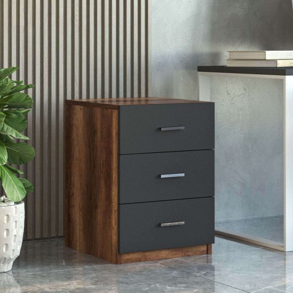 Ensemble meubles de bureau en aggloméré effet noyer Office - 759