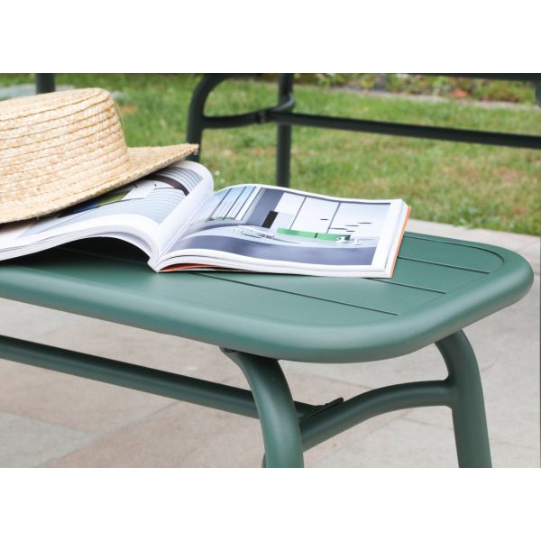 Ensemble table et 2 bancs de jardin en aluminium Oscar - 599