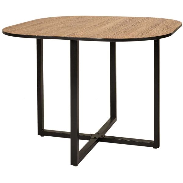 Ensemble table carrée et chaises encastrables June - 7