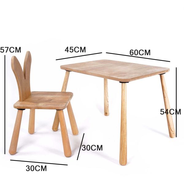 Ensemble table et chaise enfant en aggloméré Bizzy - ASI-1753