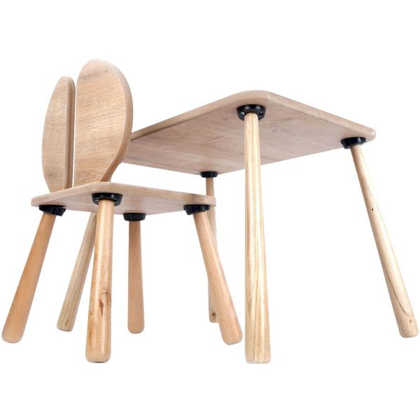 Ensemble table et chaise enfant en aggloméré Bizzy - 5