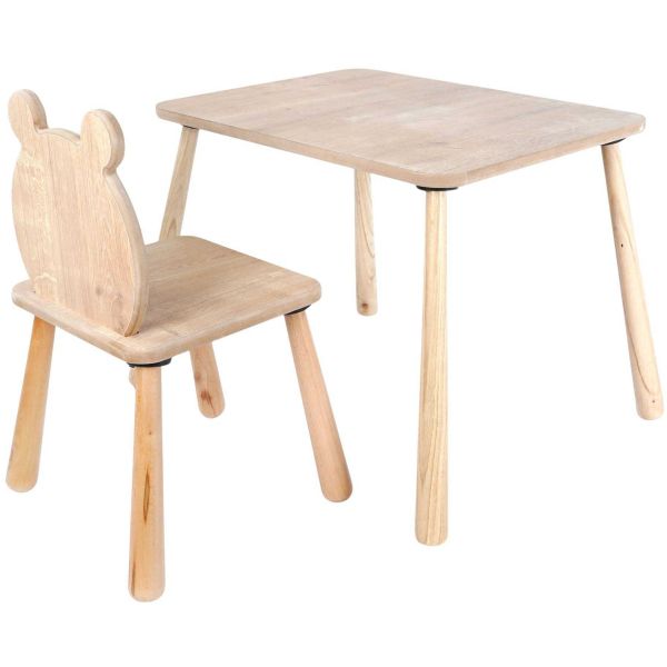 Ensemble table et chaise enfant en aggloméré Bizzy - ASI-1756