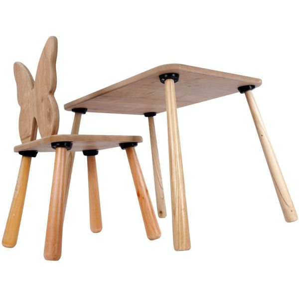 Ensemble table et chaise enfant en aggloméré Bizzy - 65,90