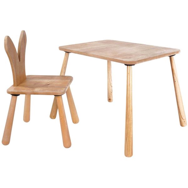 Ensemble table et chaise enfant en aggloméré Bizzy