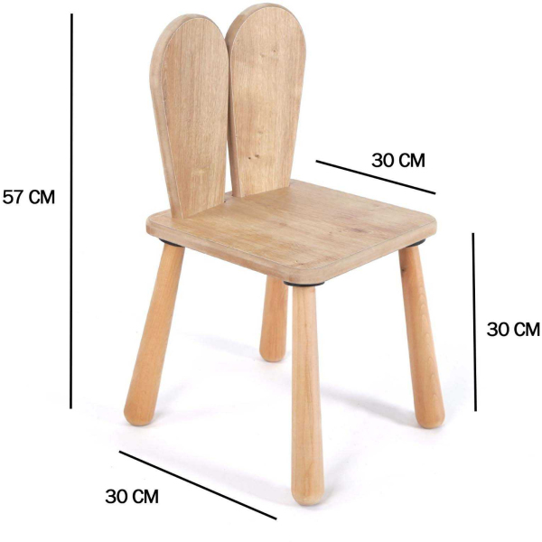 Ensemble table et chaise enfant en aggloméré Bizzy - ASI-1752