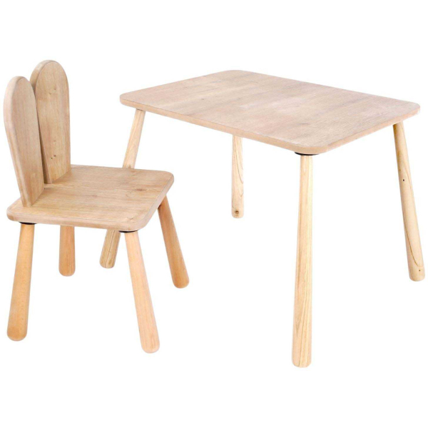 Ensemble table et chaise enfant en aggloméré Bizzy
