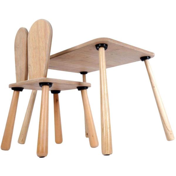 Ensemble table et chaise enfant en aggloméré Bizzy - 5