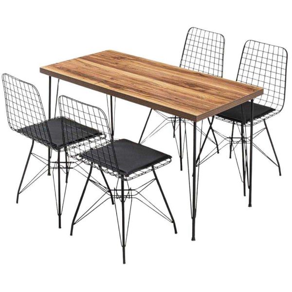 Ensemble table et 4 chaises Pure