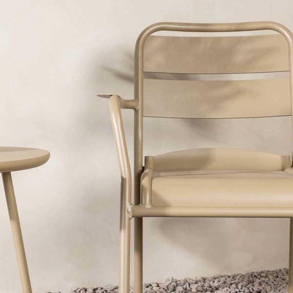 Ensemble table et 2 chaises en aluminium Faro Cafe - 6