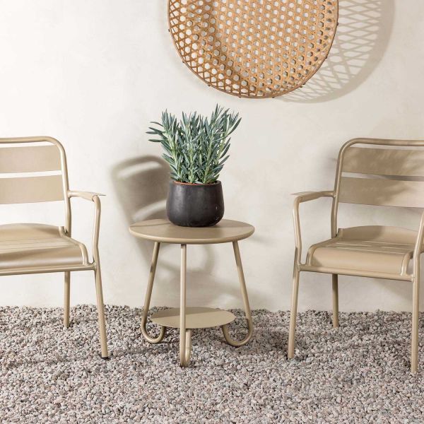 Ensemble table et 2 chaises en aluminium Faro Cafe - 8