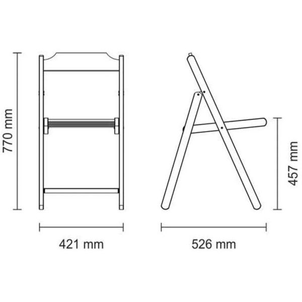 Ensemble table et chaises de jardin pliante en teck FSC - TRO-0114
