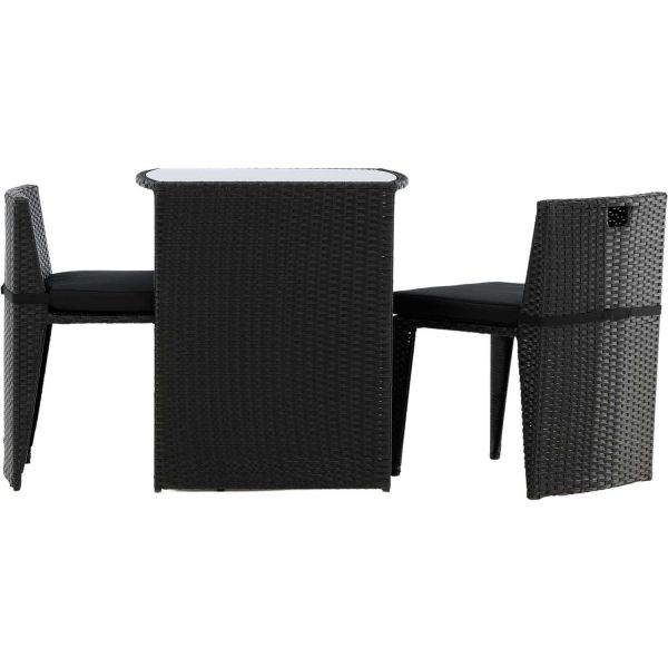 Ensemble table et 2 chaises en résine tressée Savanna - VENTURE HOME