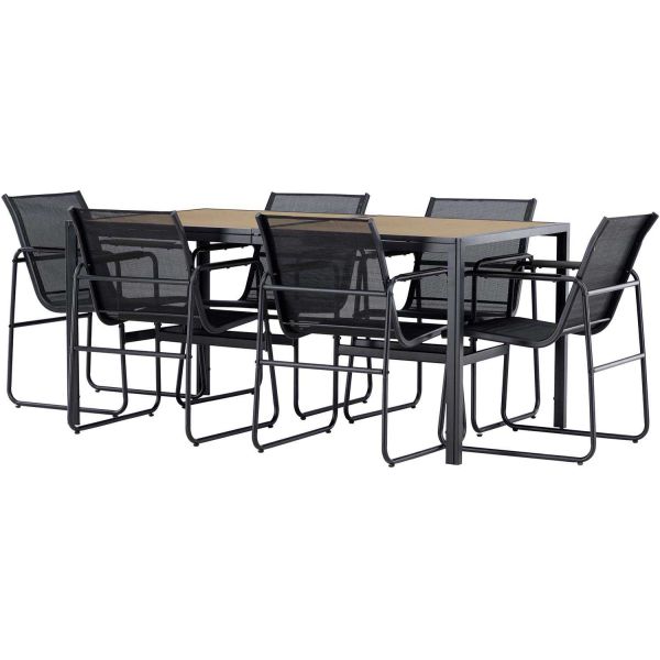 Ensemble table de repas et 6 chaises extérieures Lampedusa - 469