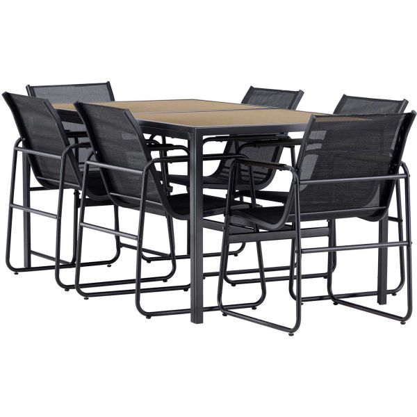 Ensemble table de repas et 6 chaises extérieures Lampedusa - 5
