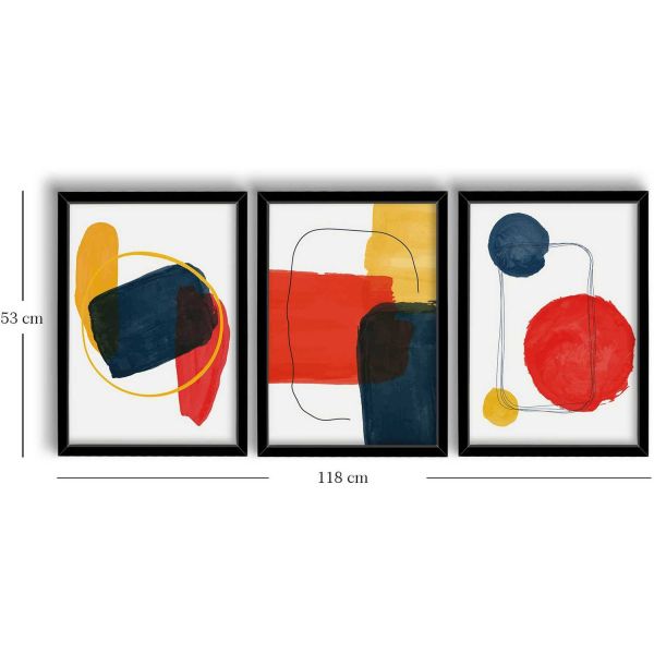 Ensemble de 3 tableaux décoratifs - ASI-2031