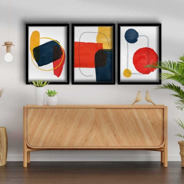 Ensemble de 3 tableaux décoratifs - HANAH HOME
