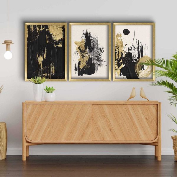 Ensemble de 3 tableaux décoratifs - HANAH HOME