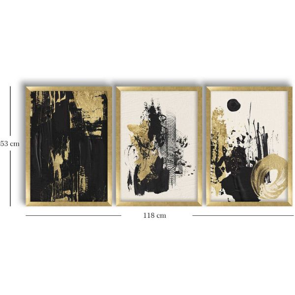 Ensemble de 3 tableaux décoratifs - ASI-2030
