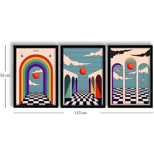 Ensemble de 3 tableaux décoratifs - ASI-2027