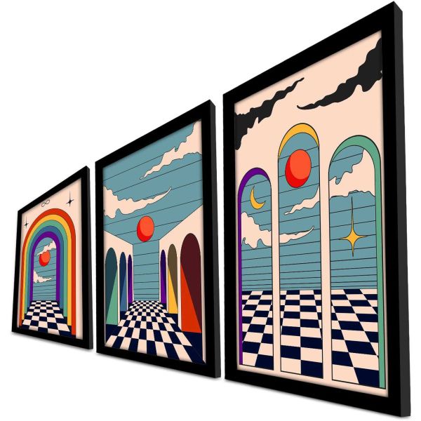 Ensemble de 3 tableaux décoratifs - 44,90