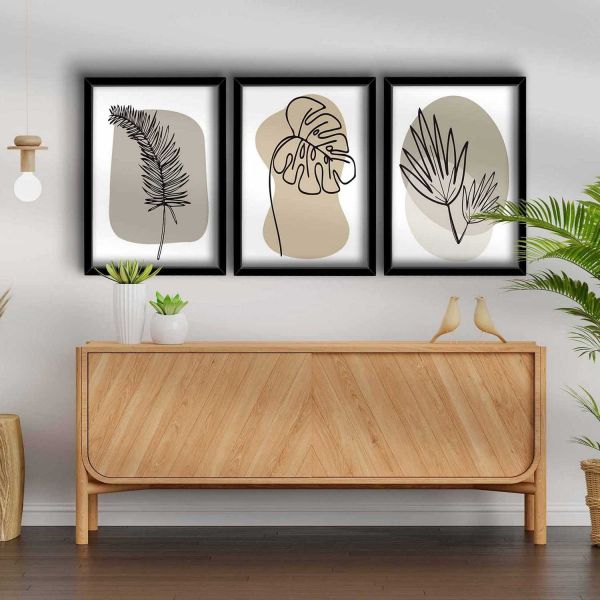 Ensemble de 3 tableaux décoratifs - HANAH HOME
