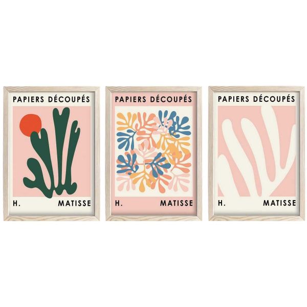 Ensemble de 3 tableaux décoratifs