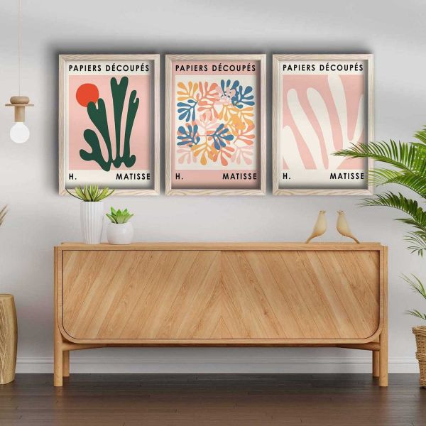 Ensemble de 3 tableaux décoratifs - HANAH HOME
